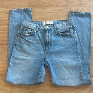 Reformation Julia High Crop Jeans in Skye